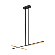 Suspension SHIFT en noir et or brossé — Kuzco