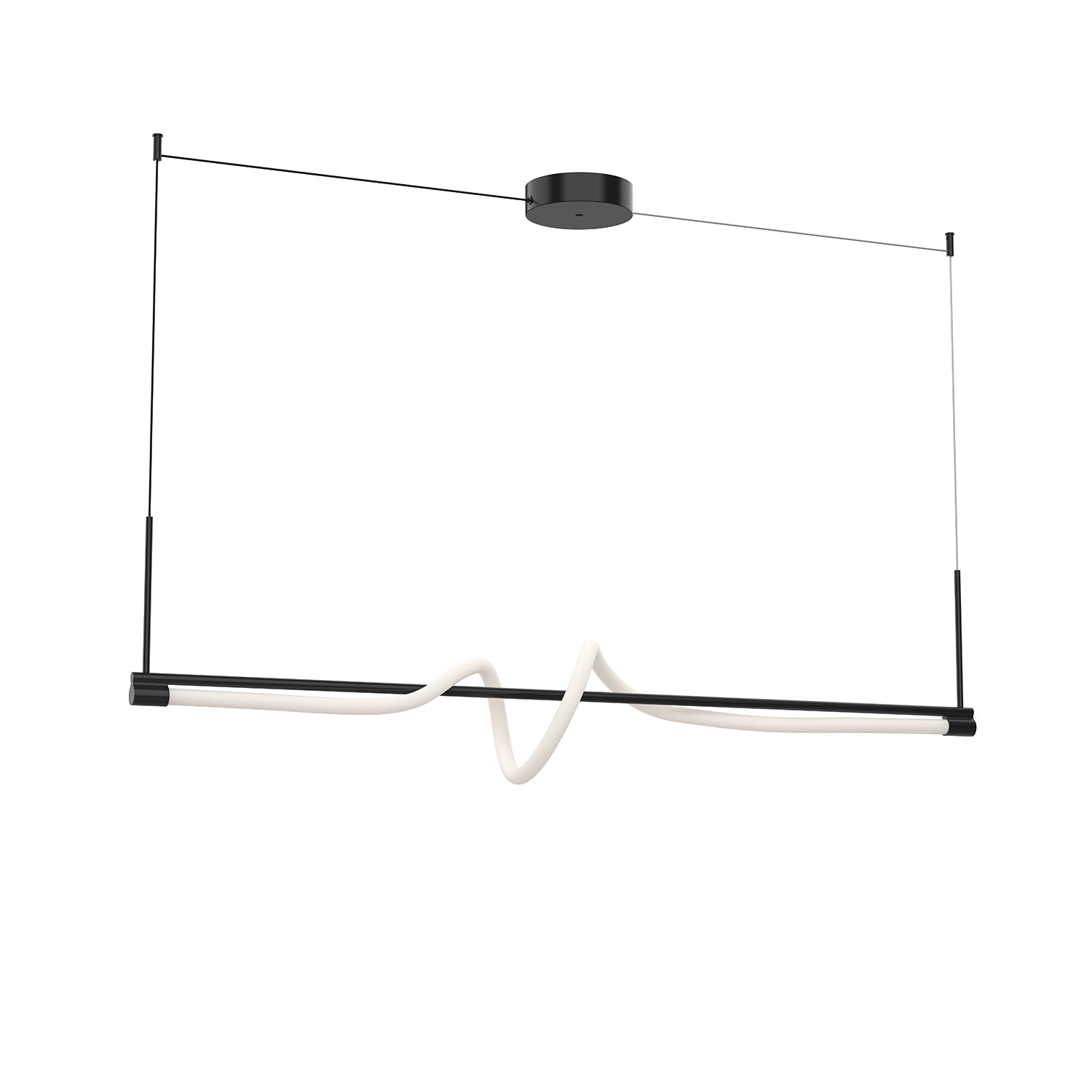 Suspension CURSIVE en noir