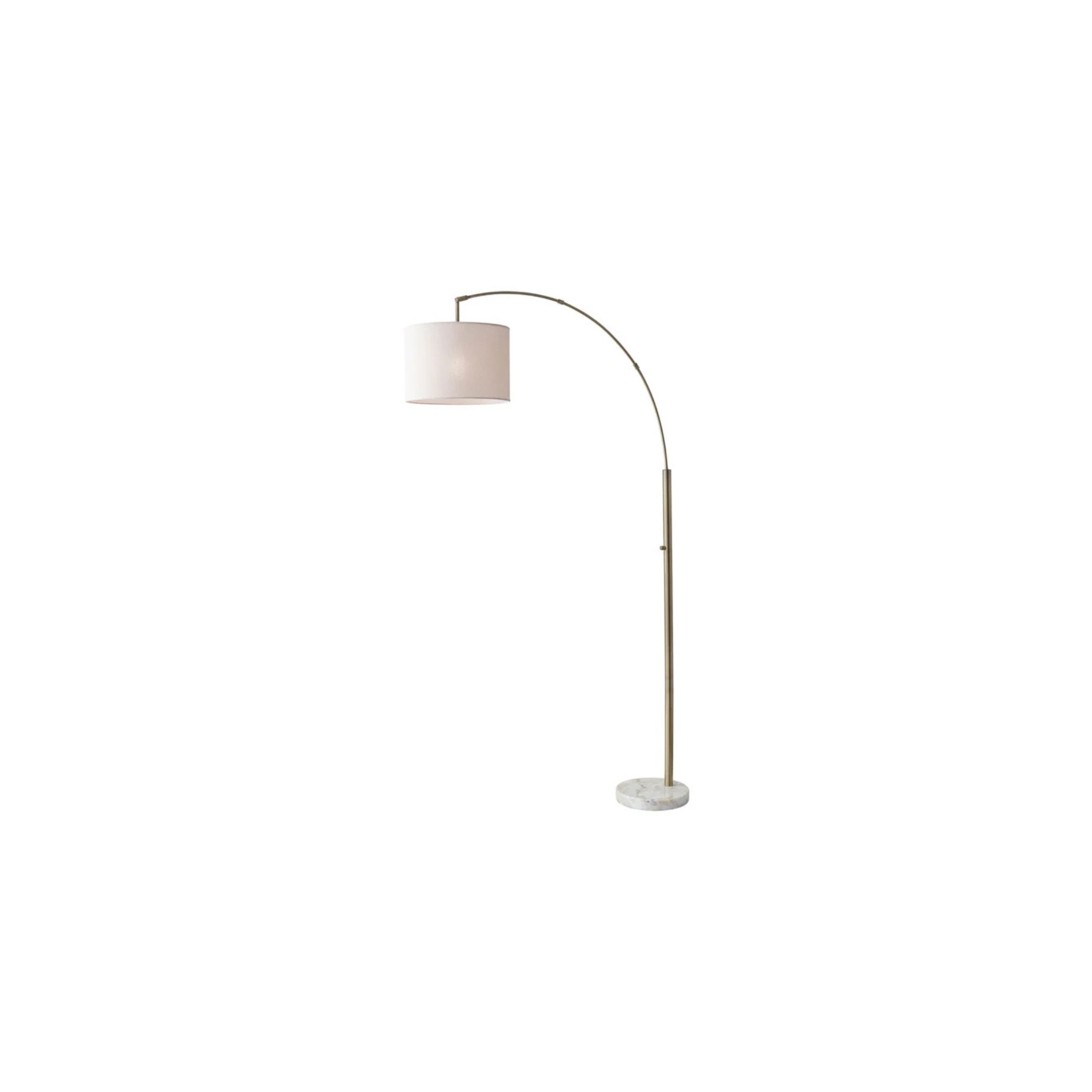 Lampe de plancher BOWERY en laiton antique ADESSO — vue supplémentaire