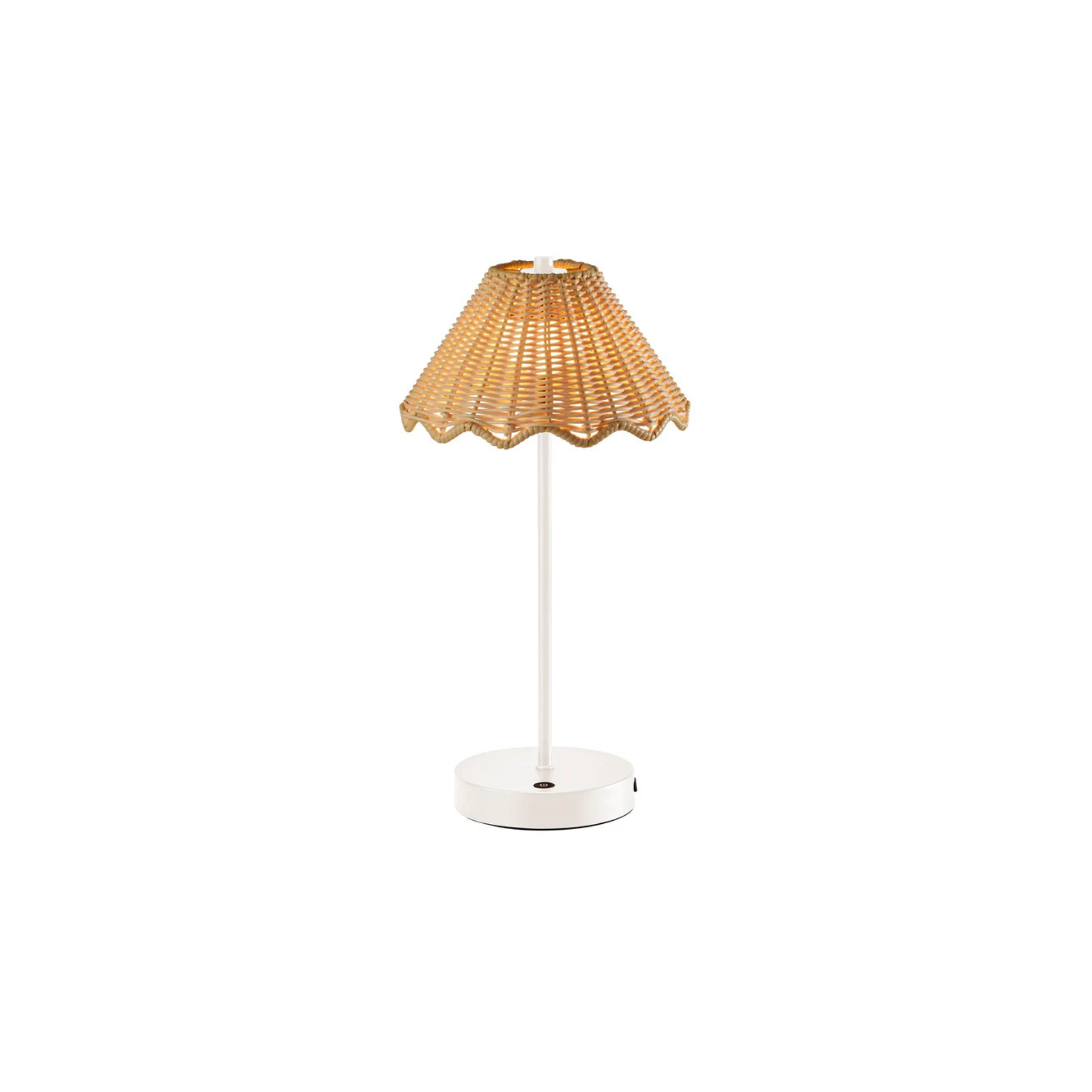 Lampe de table STEVIE en blanc, rechargeable — vue supplémentaire