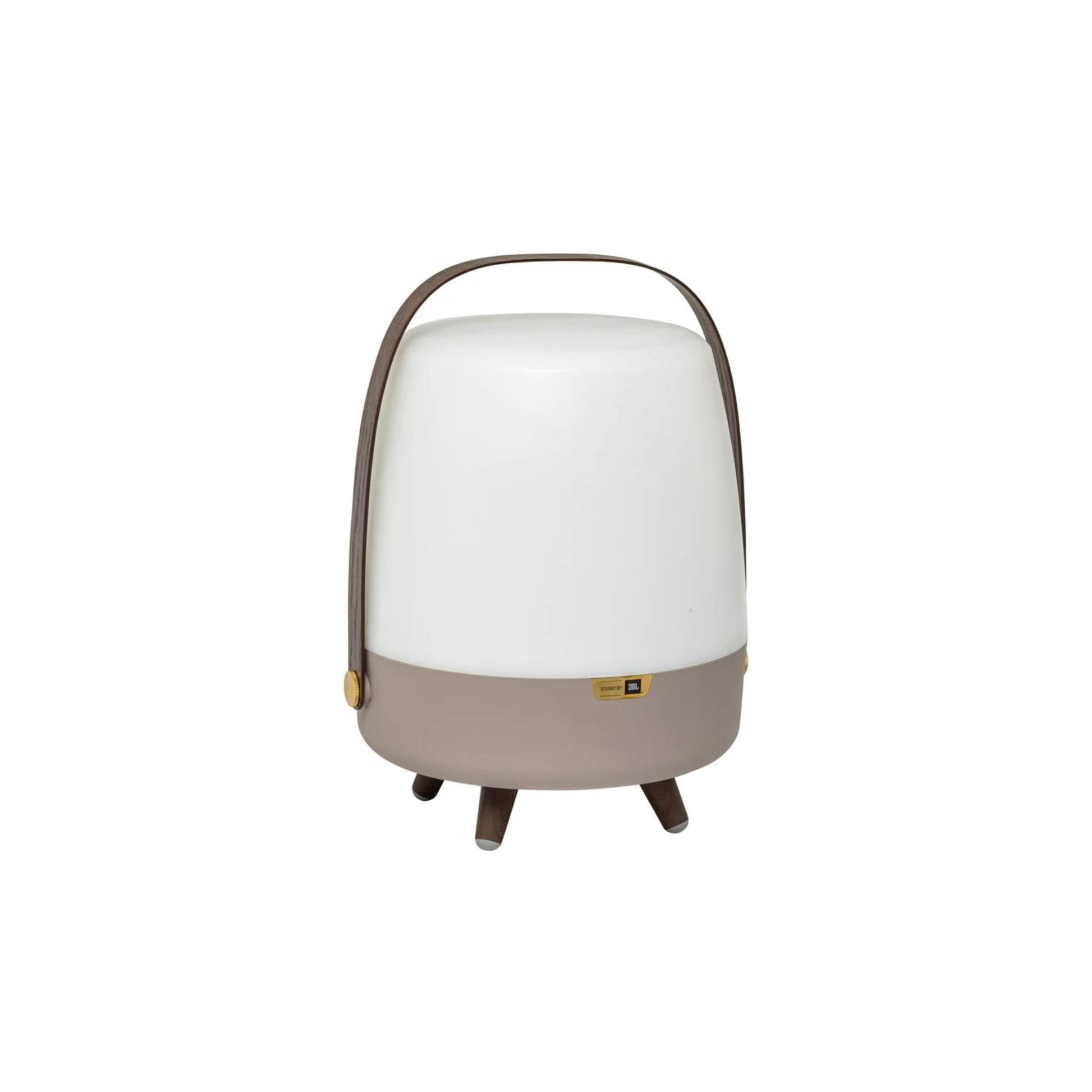 Lampe de table LITE UP PLAY en taupe, noyer et laiton, rechargeable ADESSO — vue supplémentaire
