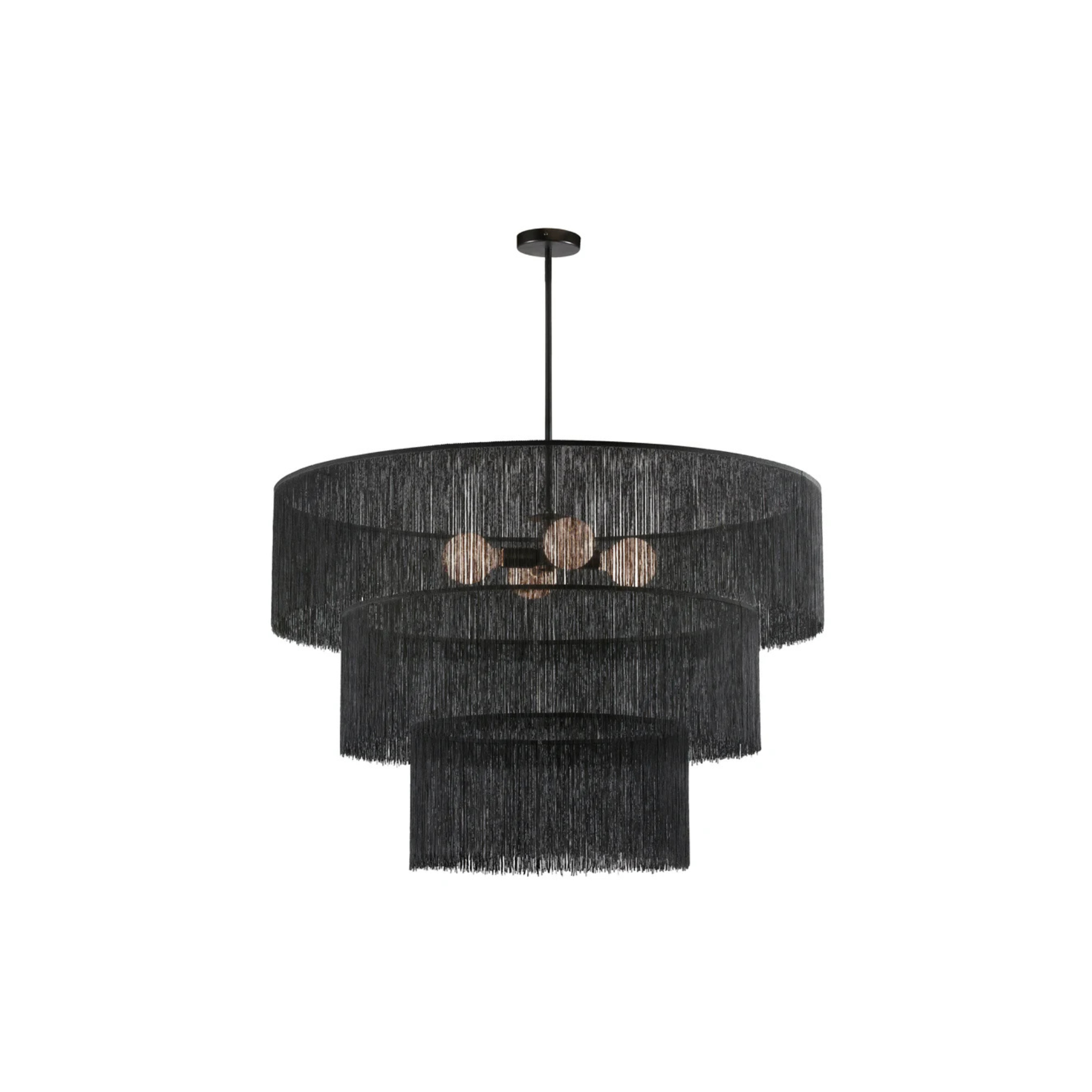 Suspension CADELARIA en noir mat Dainolite — vue supplémentaire