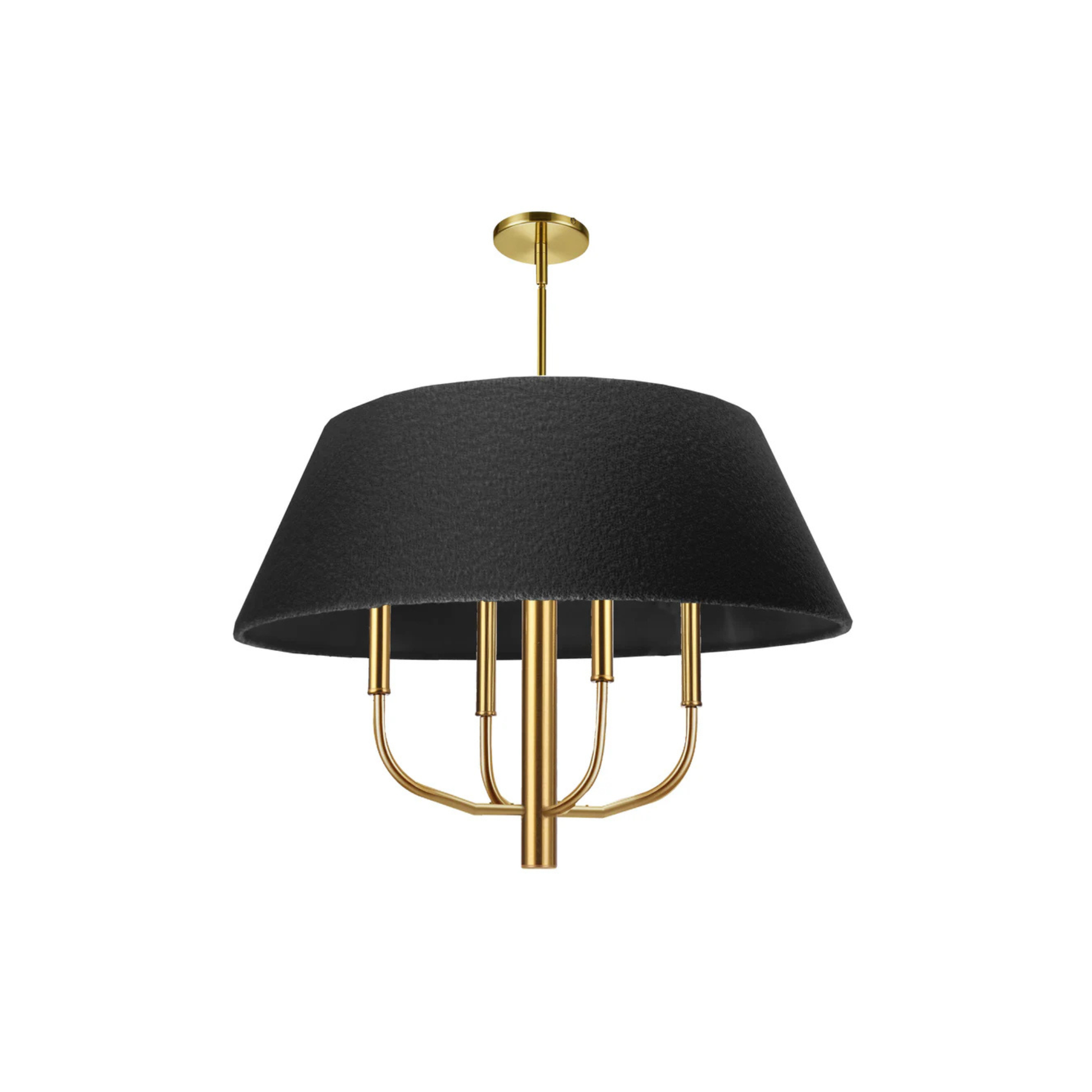 Suspension DALIA en laiton vieilli et noir Dainolite — vue supplémentaire