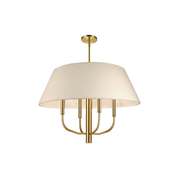 Suspension DALIA en laiton vieilli et blanc Dainolite — vue supplémentaire