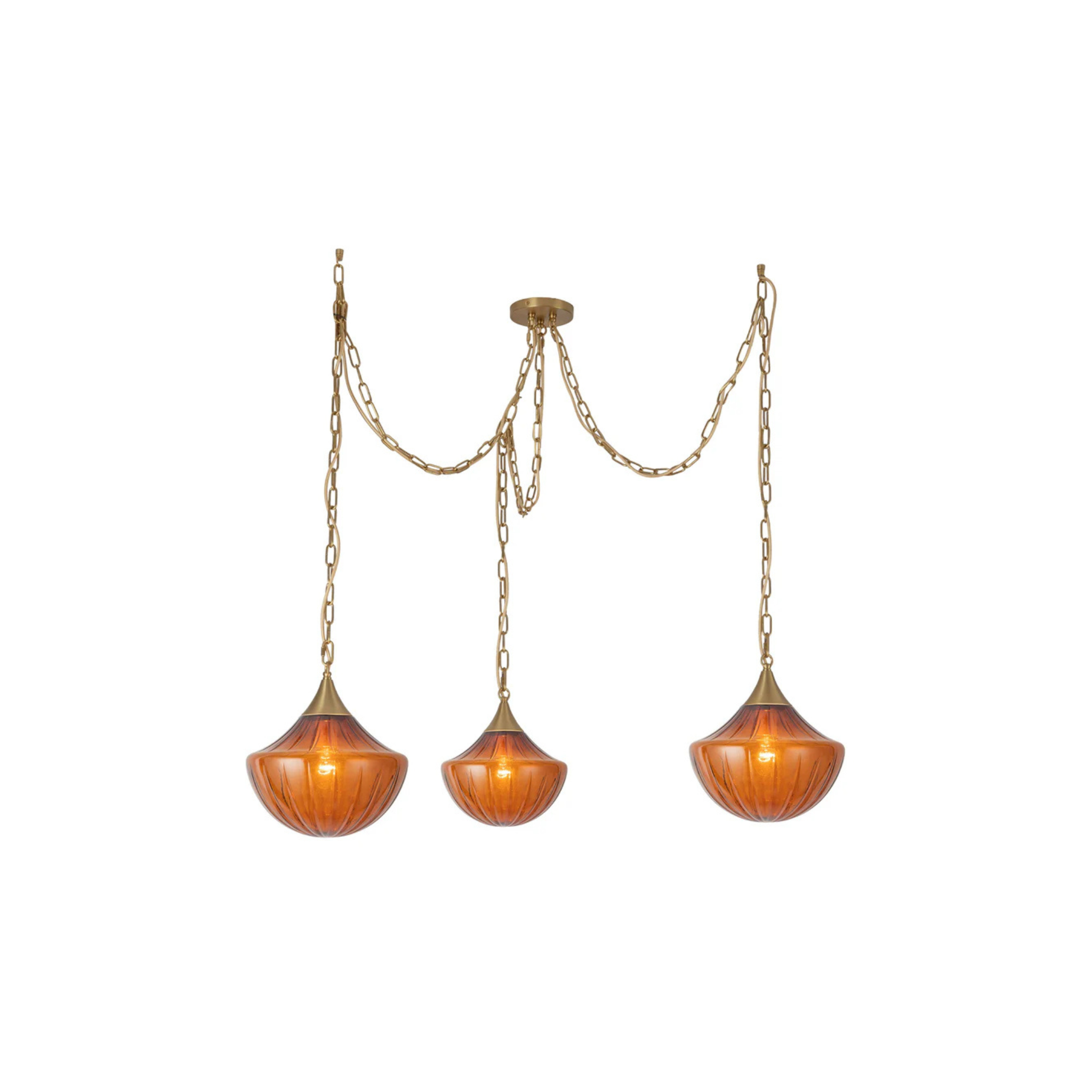 Suspension FARRAH en or brossé Kuzco / Alora — vue supplémentaire