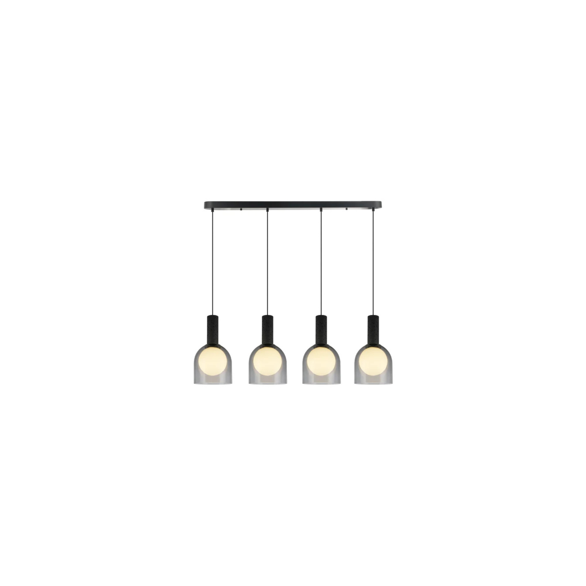 Suspension JUNA en noir et travertin Artcraft — vue supplémentaire
