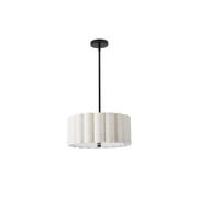 Suspension PACIFICA en noir mat et beige Dainolite — vue supplémentaire
