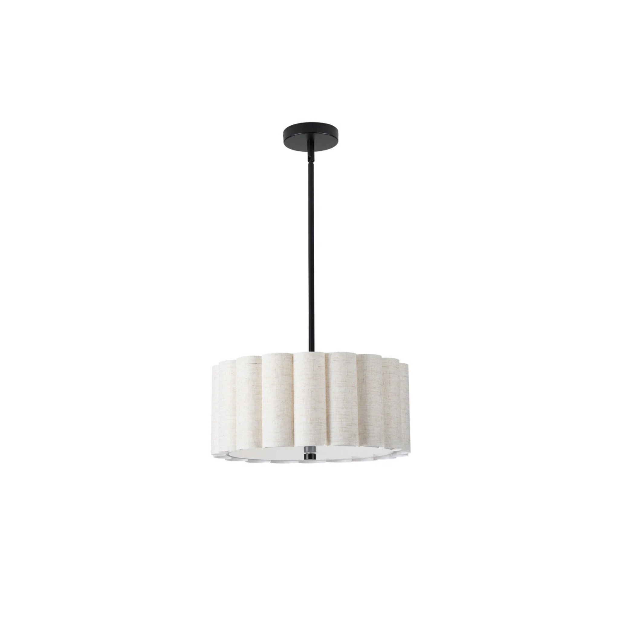 Suspension PACIFICA en noir mat et beige Dainolite — vue supplémentaire