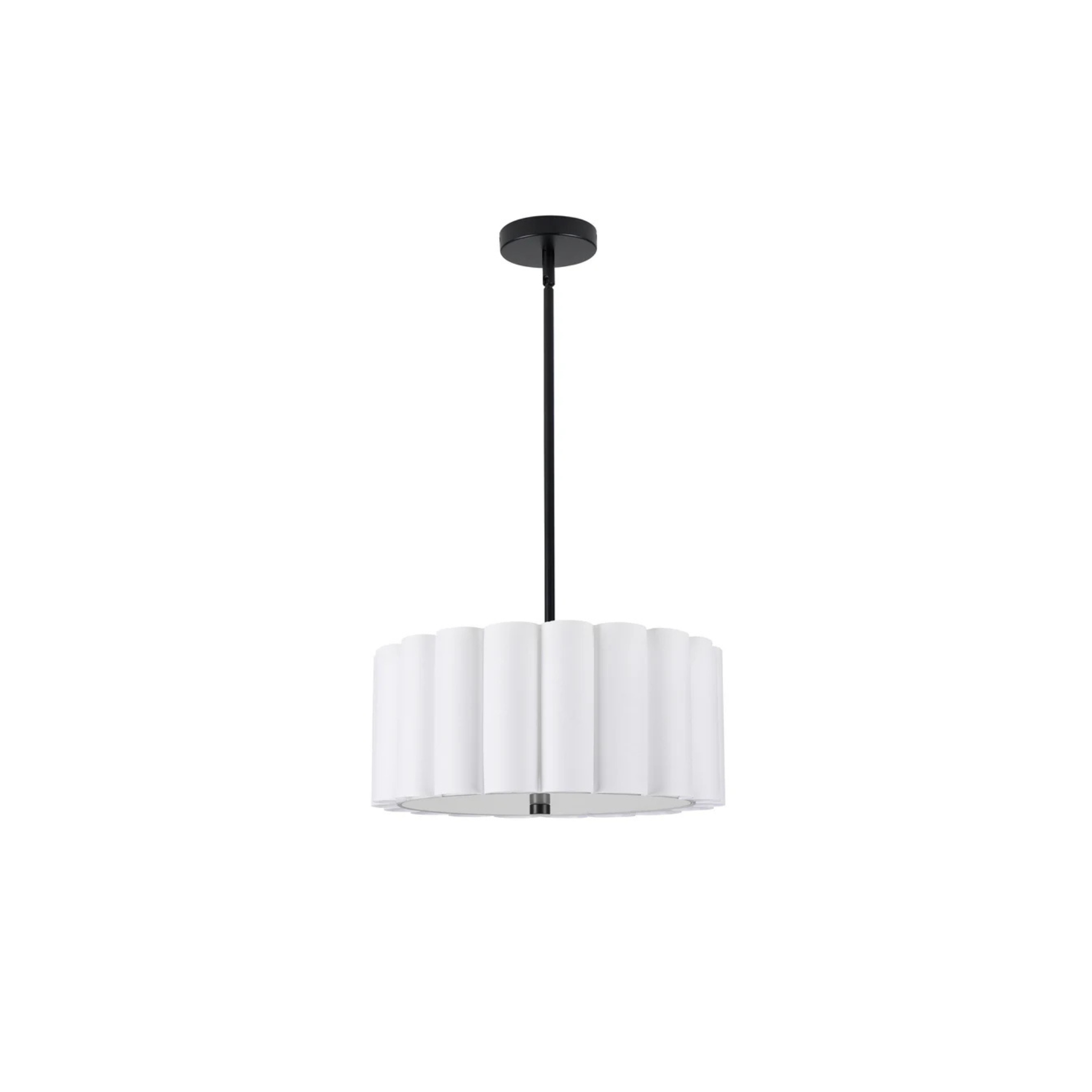 Suspension PACIFICA en noir mat et blanc Dainolite — vue supplémentaire