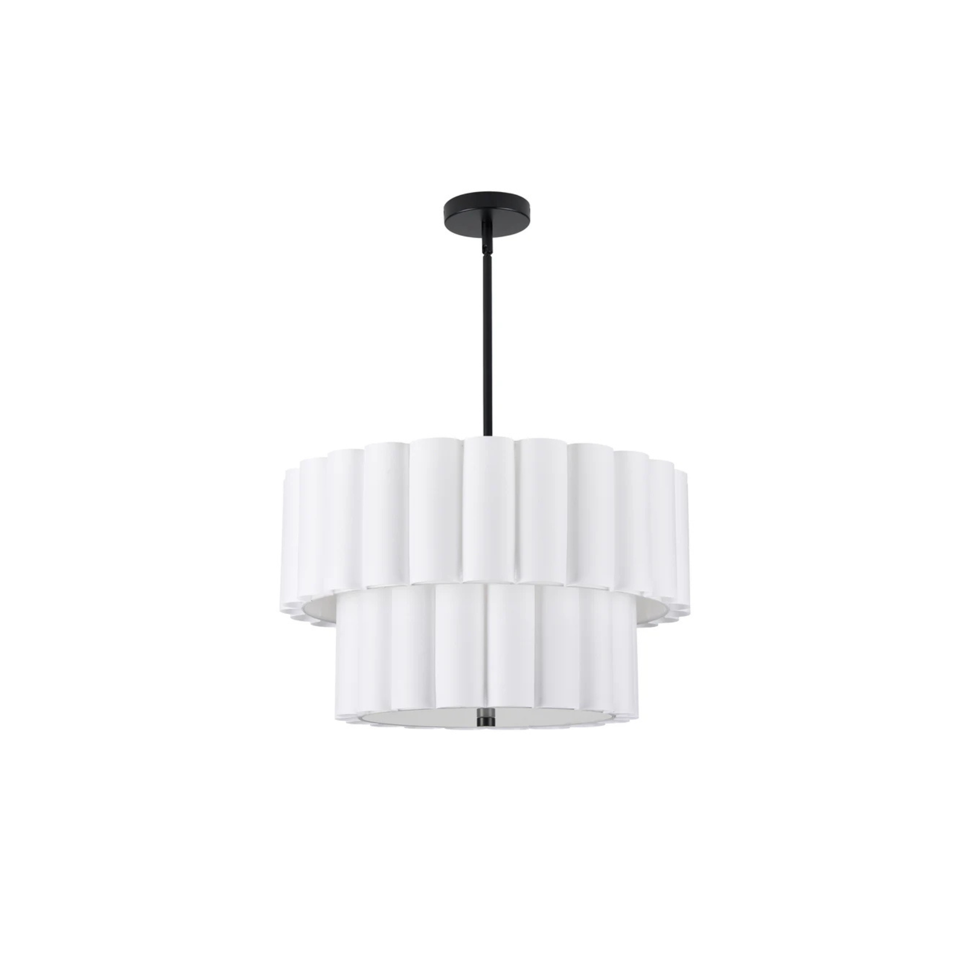 Suspension PACIFICA en noir mat et blanc Dainolite — vue supplémentaire