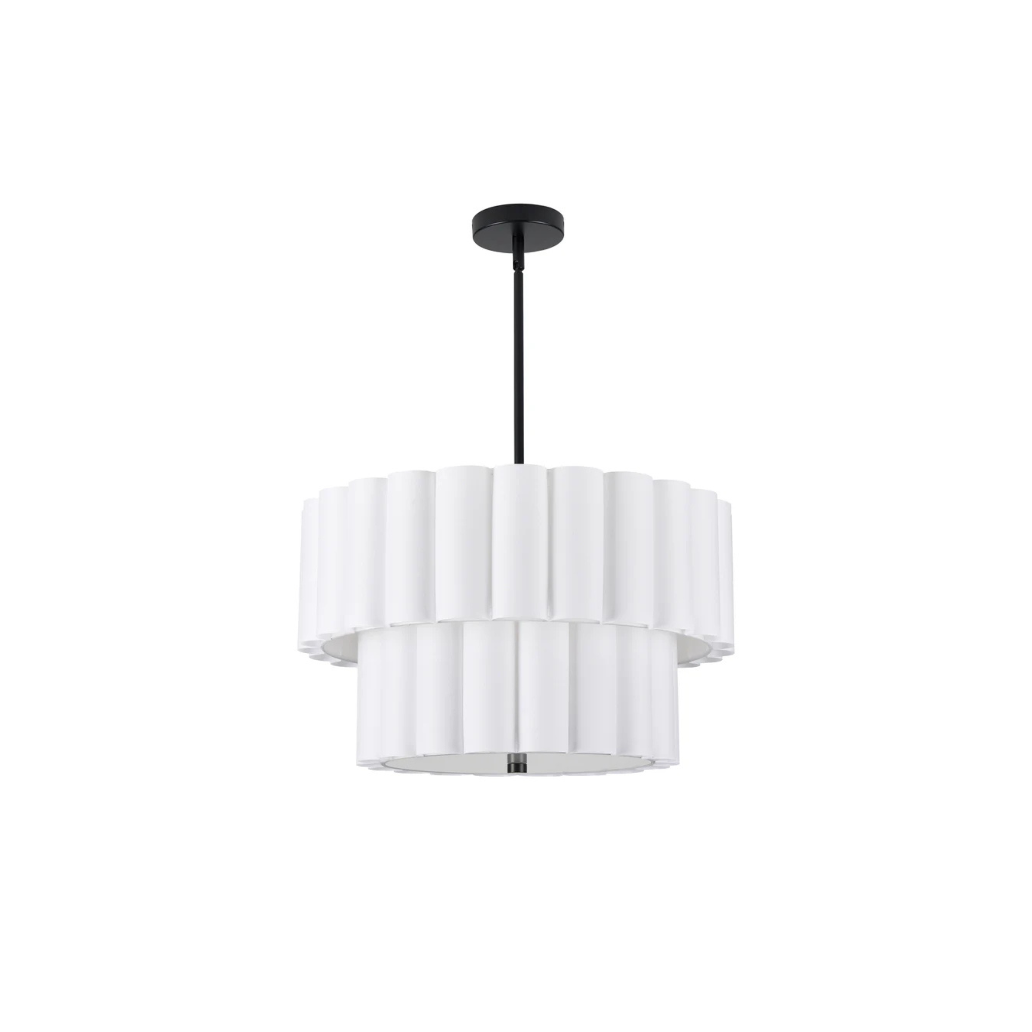 Suspension PACIFICA en noir mat et blanc Dainolite — vue supplémentaire