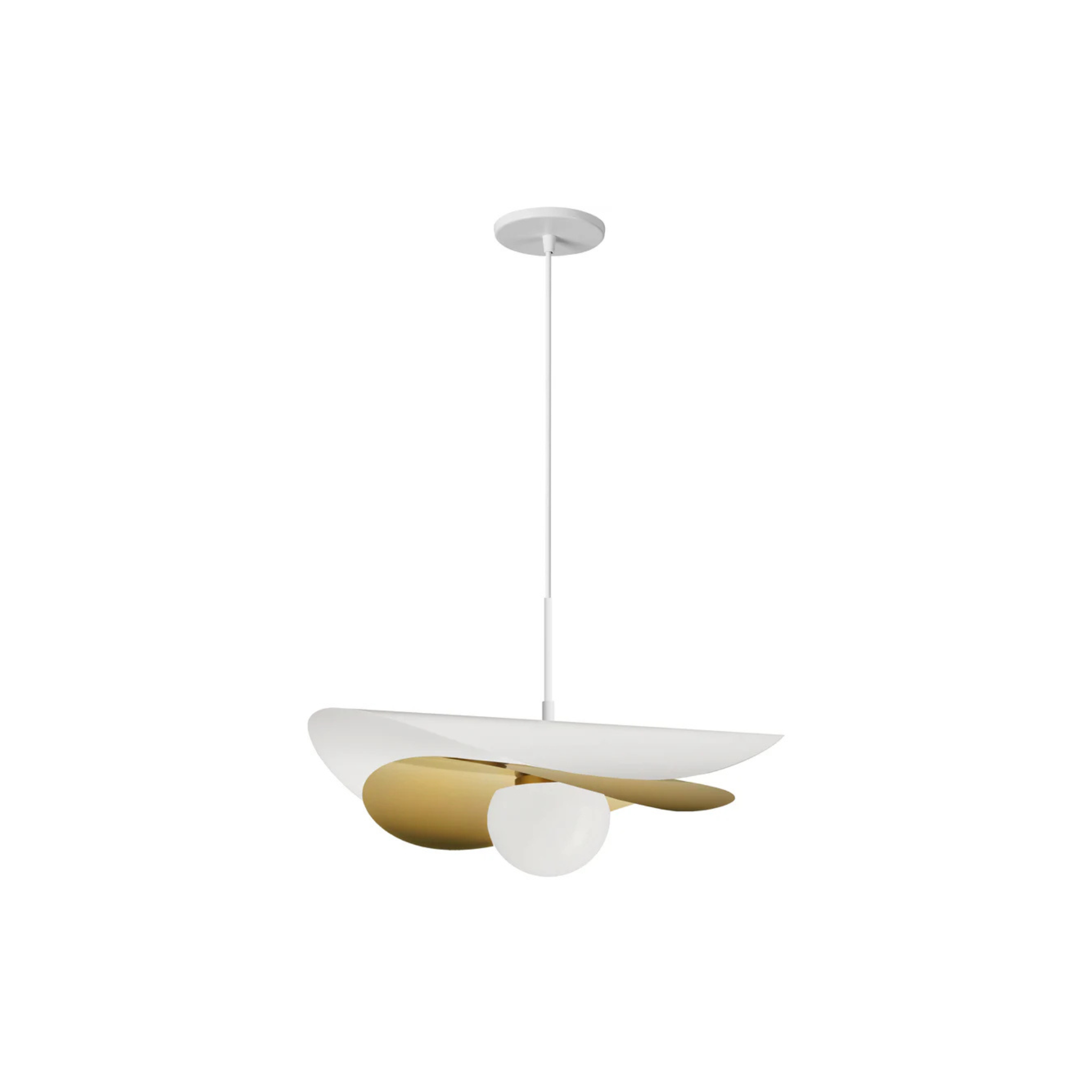 Suspension PAVEN en blanc mat Dainolite — vue supplémentaire