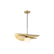 Suspension PAVEN en laiton vieilli Dainolite — vue supplémentaire