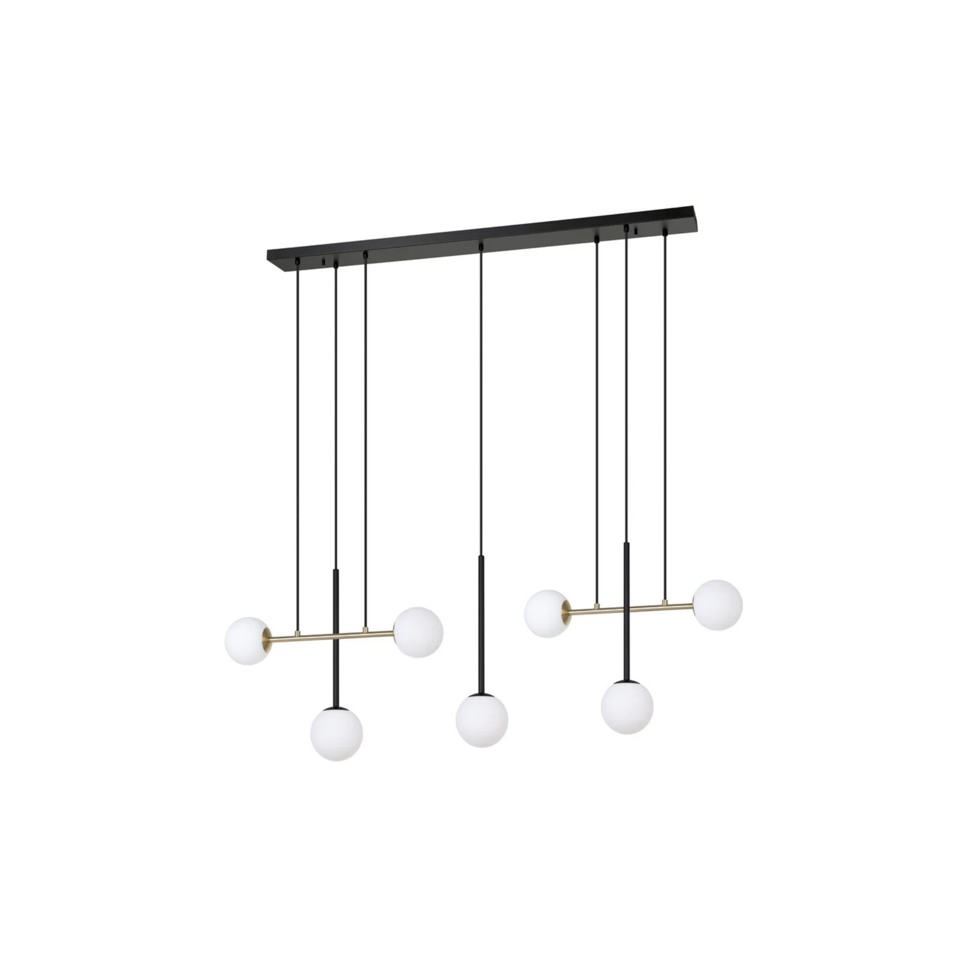Suspension PAZ en noir et or brossé Eglo — vue supplémentaire