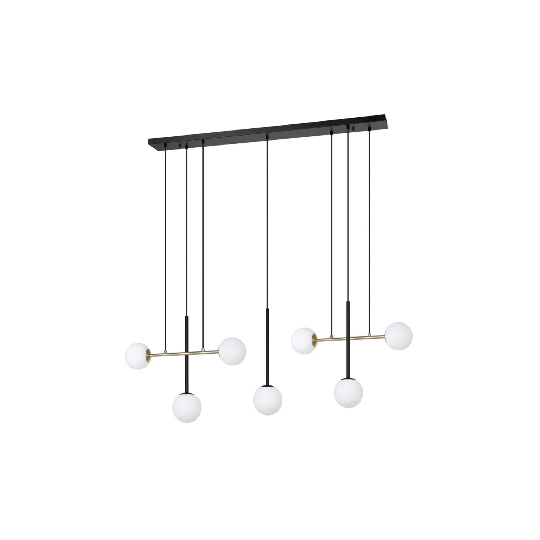Suspension PAZ en noir et or brossé Eglo — vue supplémentaire