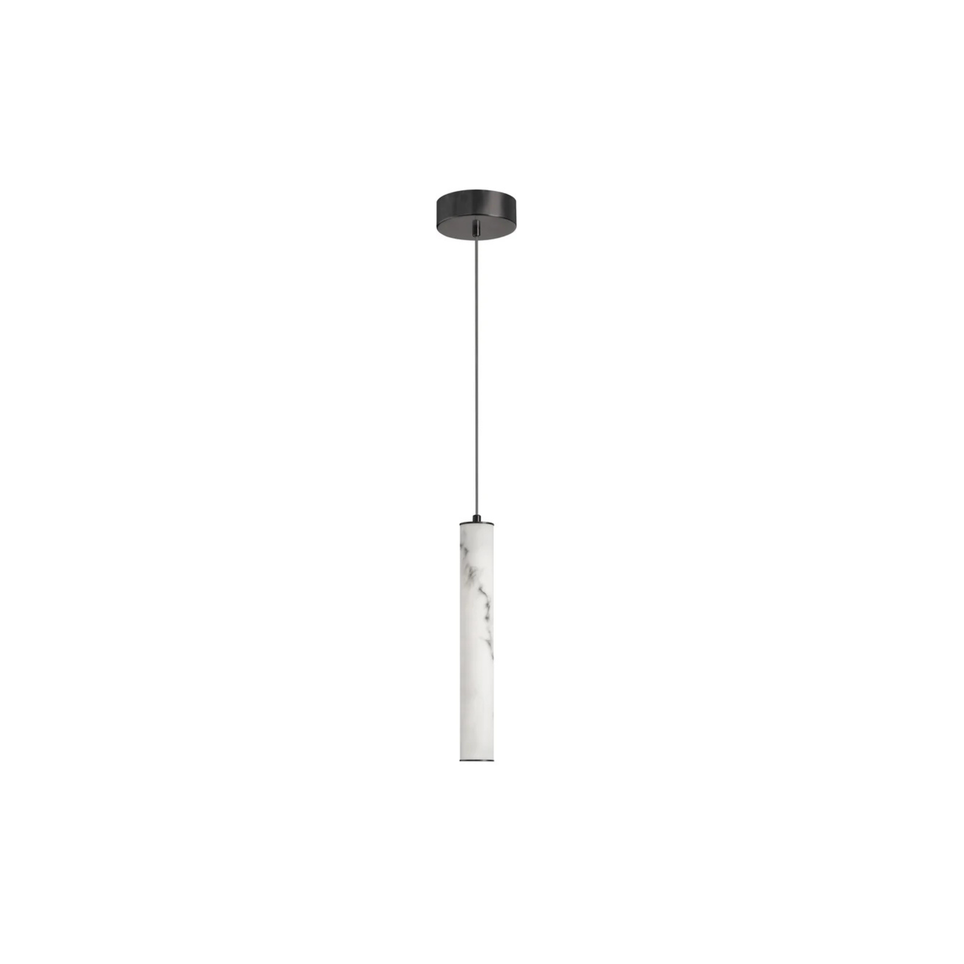Suspension REUBEN en noir mat et albâtre Dainolite — vue supplémentaire