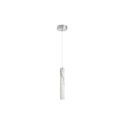 Suspension REUBEN en chrome poli et albâtre Dainolite — vue supplémentaire