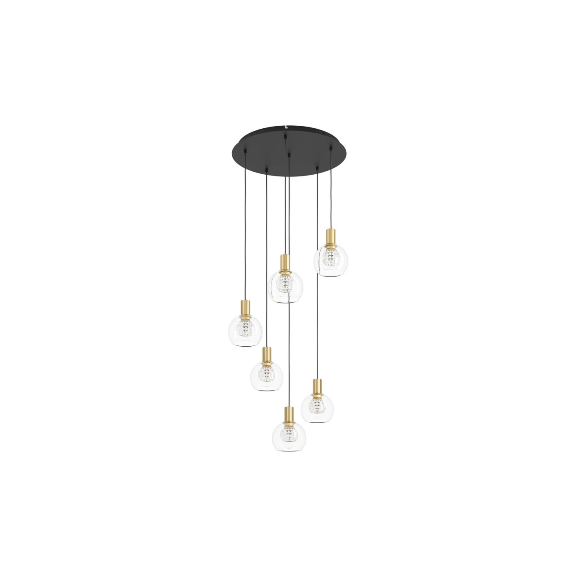 Suspension TERQUE en noir et or brossé Eglo — vue supplémentaire