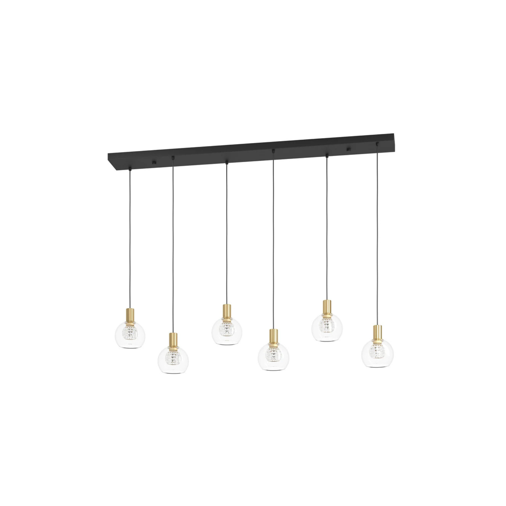 Suspension TERQUE en noir et or brossé Eglo — vue supplémentaire