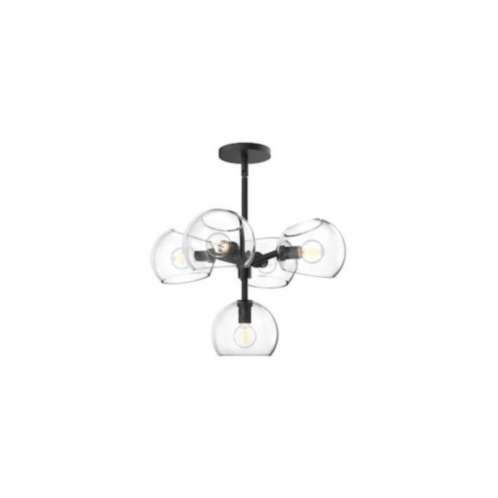 Suspension WILLOW en noir mat Alora — vue supplémentaire