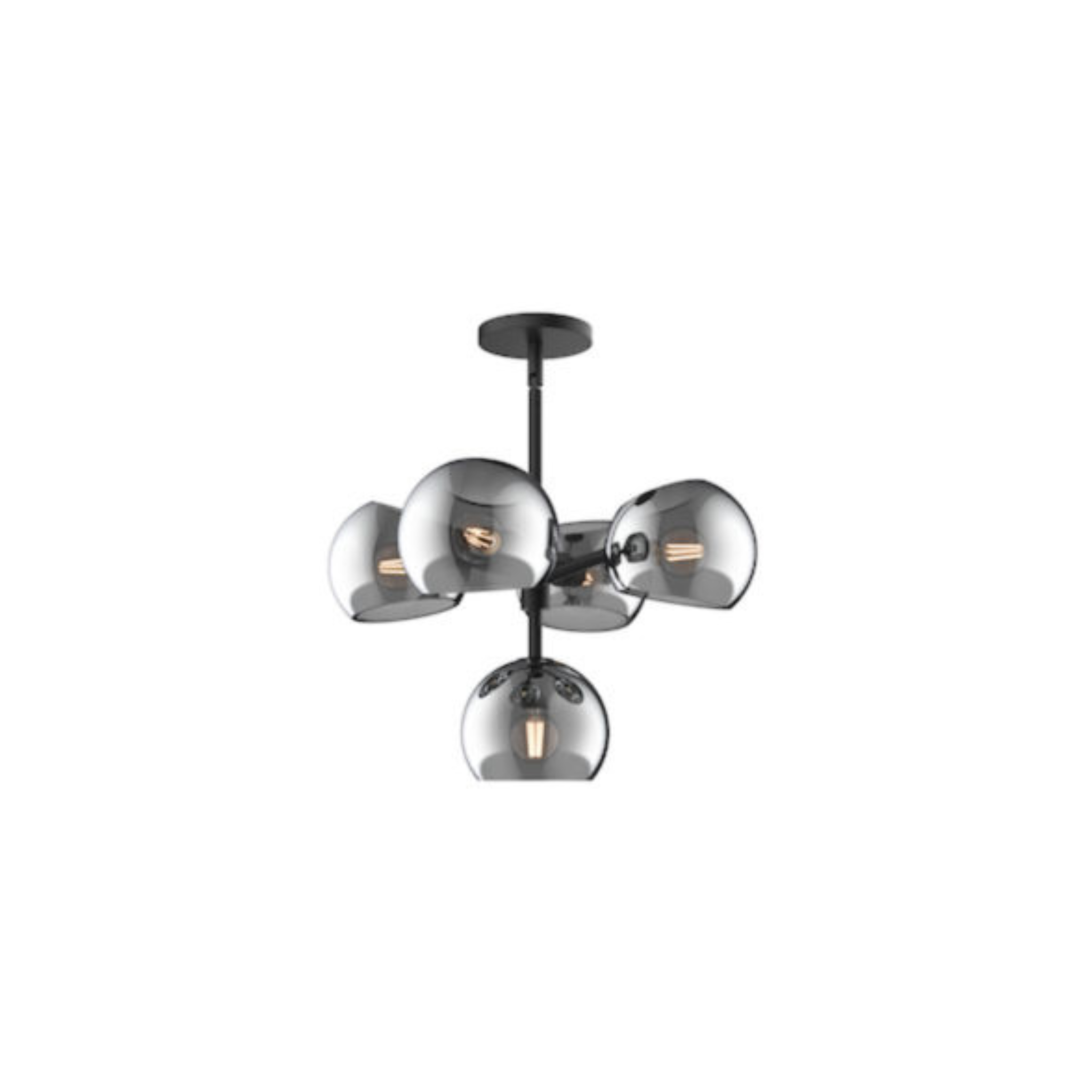 Suspension WILLOW en noir mat Alora — vue supplémentaire