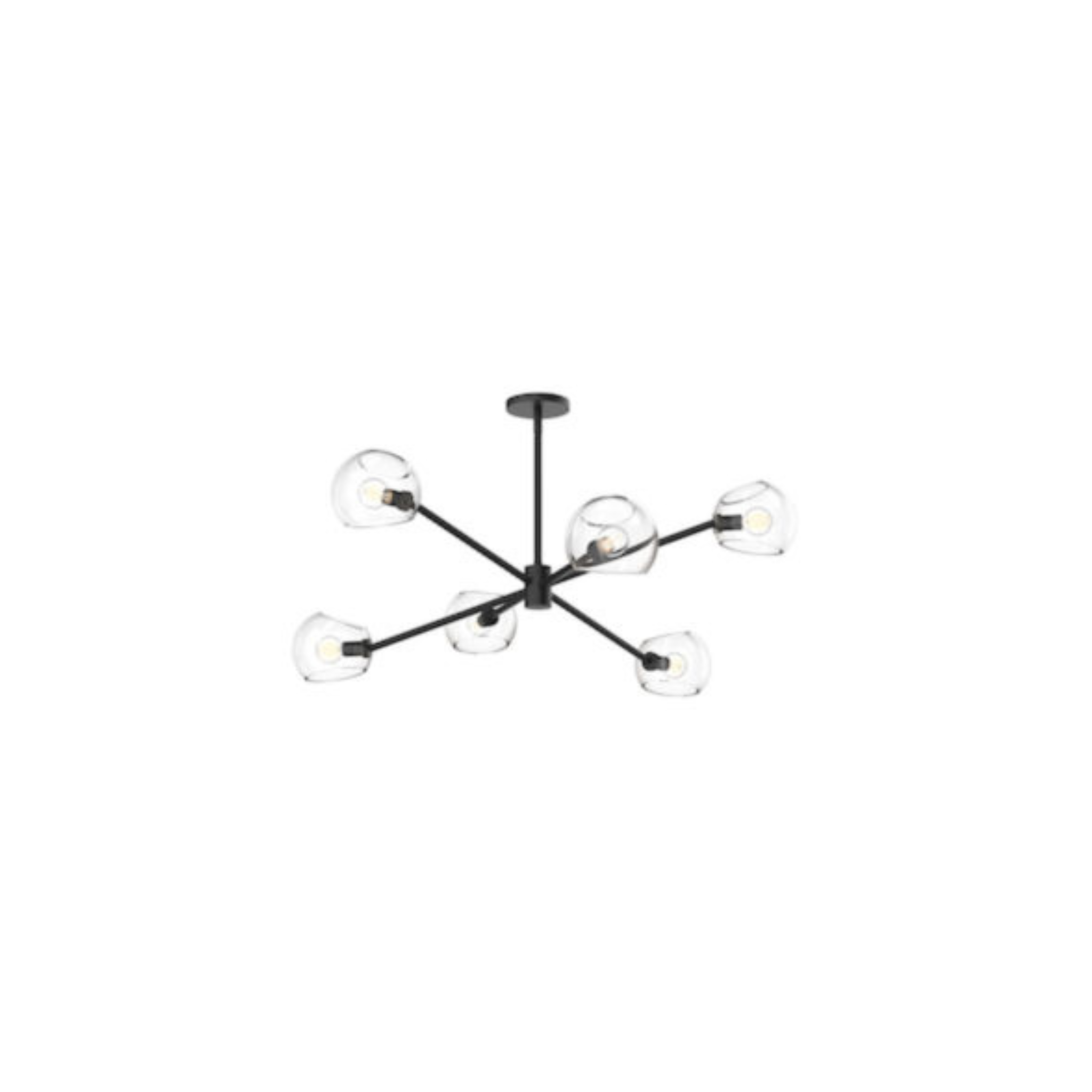 Suspension WILLOW en noir mat Alora — vue supplémentaire