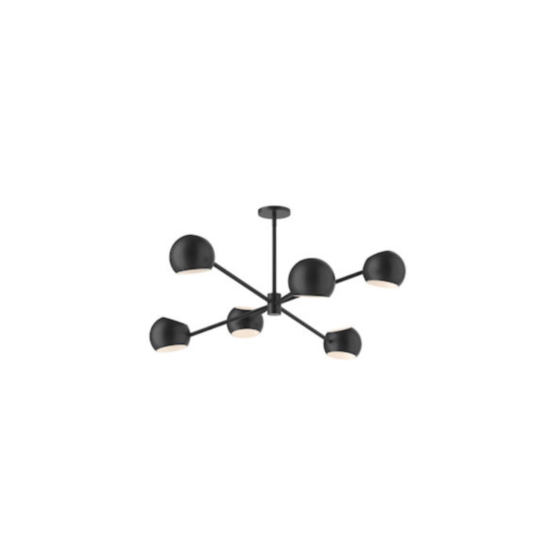 Suspension WILLOW en noir mat Alora — vue supplémentaire