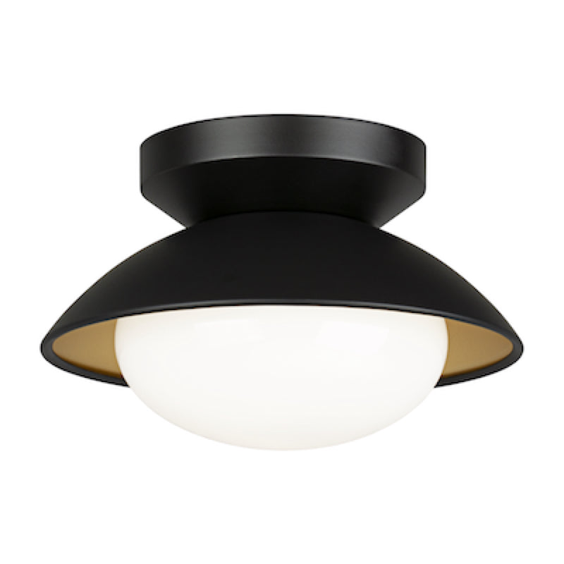 Plafonnier HATLEY en noir et or — Matteo
