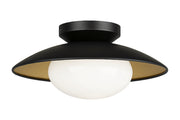 Plafonnier HATLEY en noir et or — Matteo