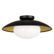 Plafonnier HATLEY en noir et or — Matteo