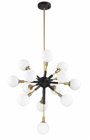 Suspension AMBIENCE en noir et laiton — Kendal