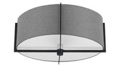 Plafonnier PRESTON en noir et gris — Dainolite