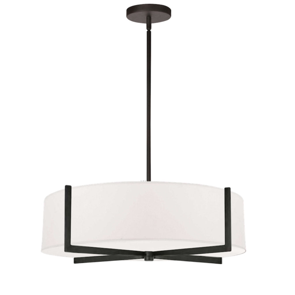 Suspension PRESTON en noir mat et blanc — Dainolite