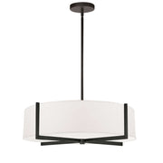Suspension PRESTON en noir mat et blanc — Dainolite