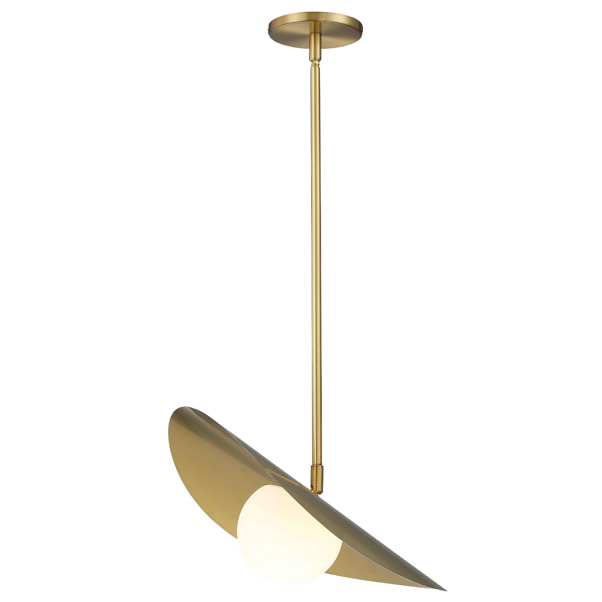 Suspension PAVEN en laiton vieilli Dainolite — vue supplémentaire