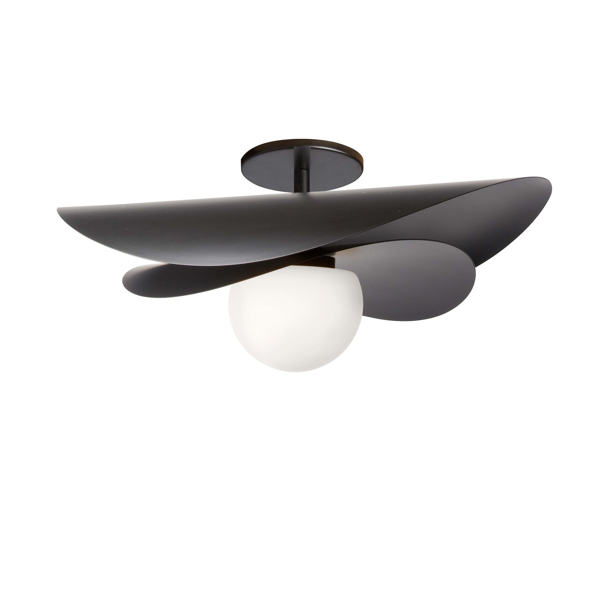 Semi-plafonnier PAVEN en noir mat Dainolite — vue supplémentaire