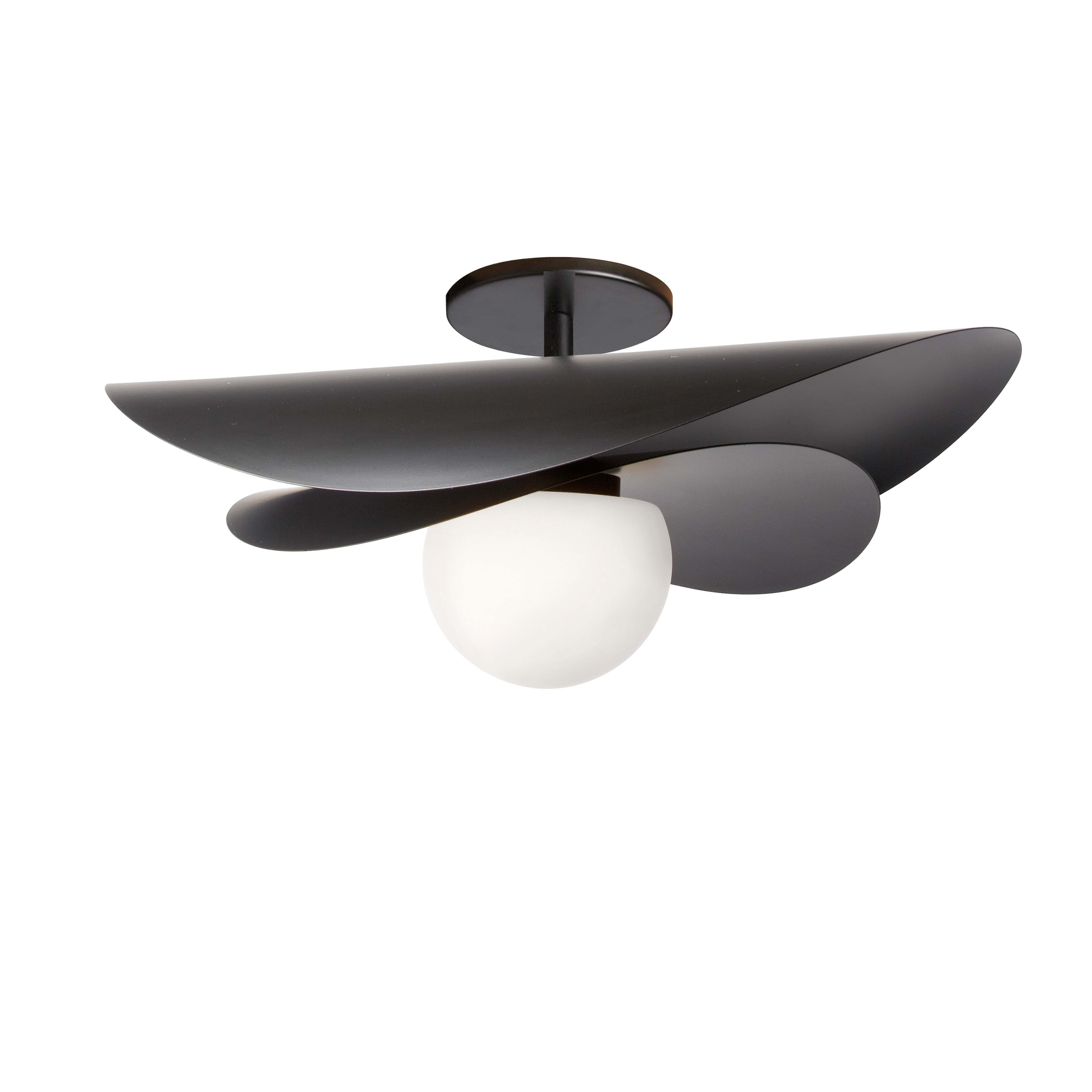 Semi-plafonnier PAVEN en noir mat Dainolite — vue supplémentaire