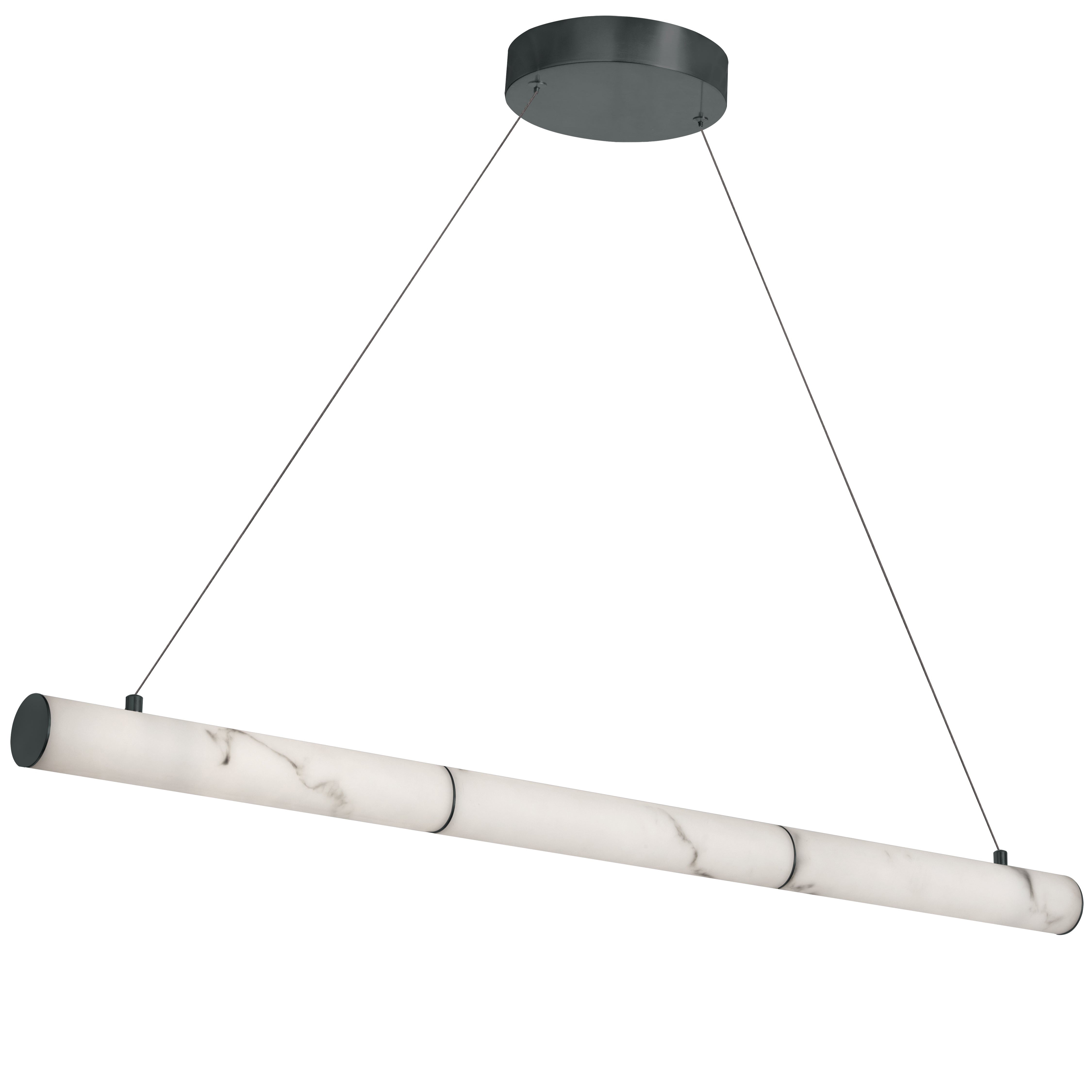 Suspension REUBEN en noir mat et albâtre Dainolite — vue supplémentaire