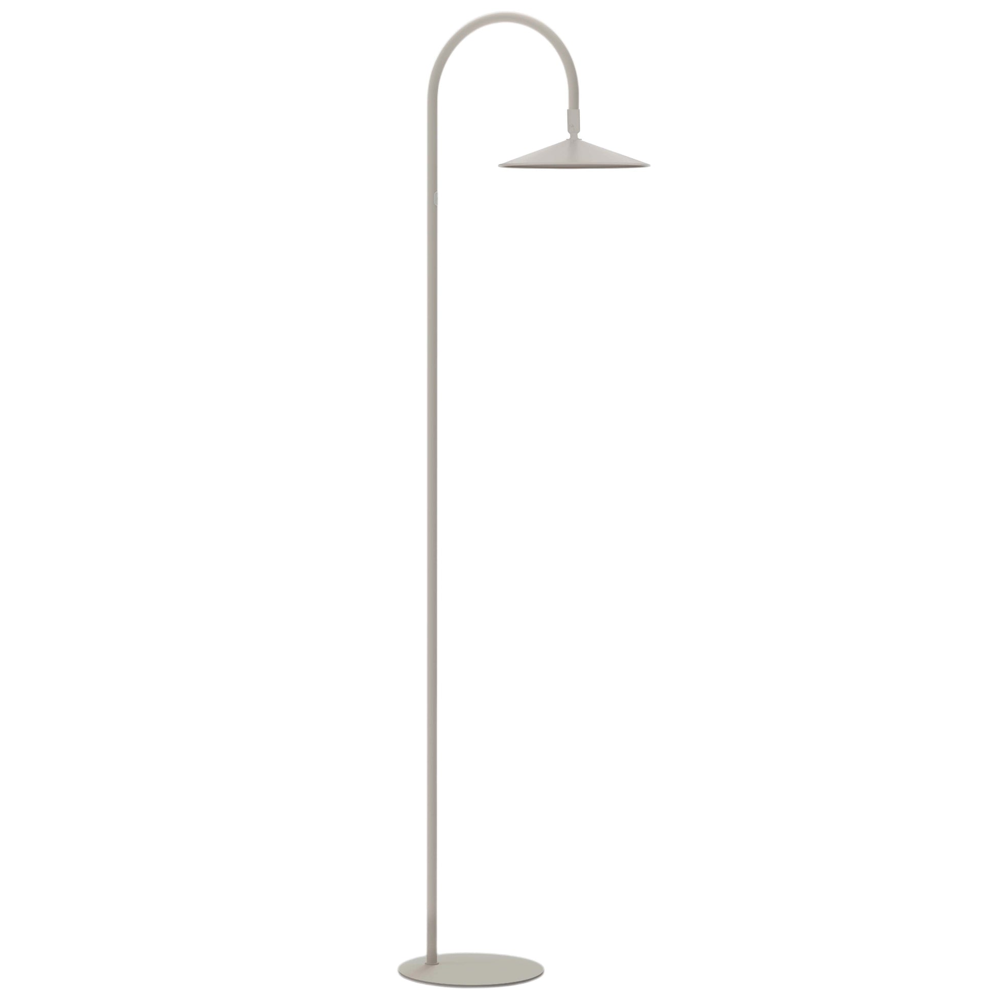 Lampe de plancher RAQUEL en lin mat Dainolite — vue supplémentaire