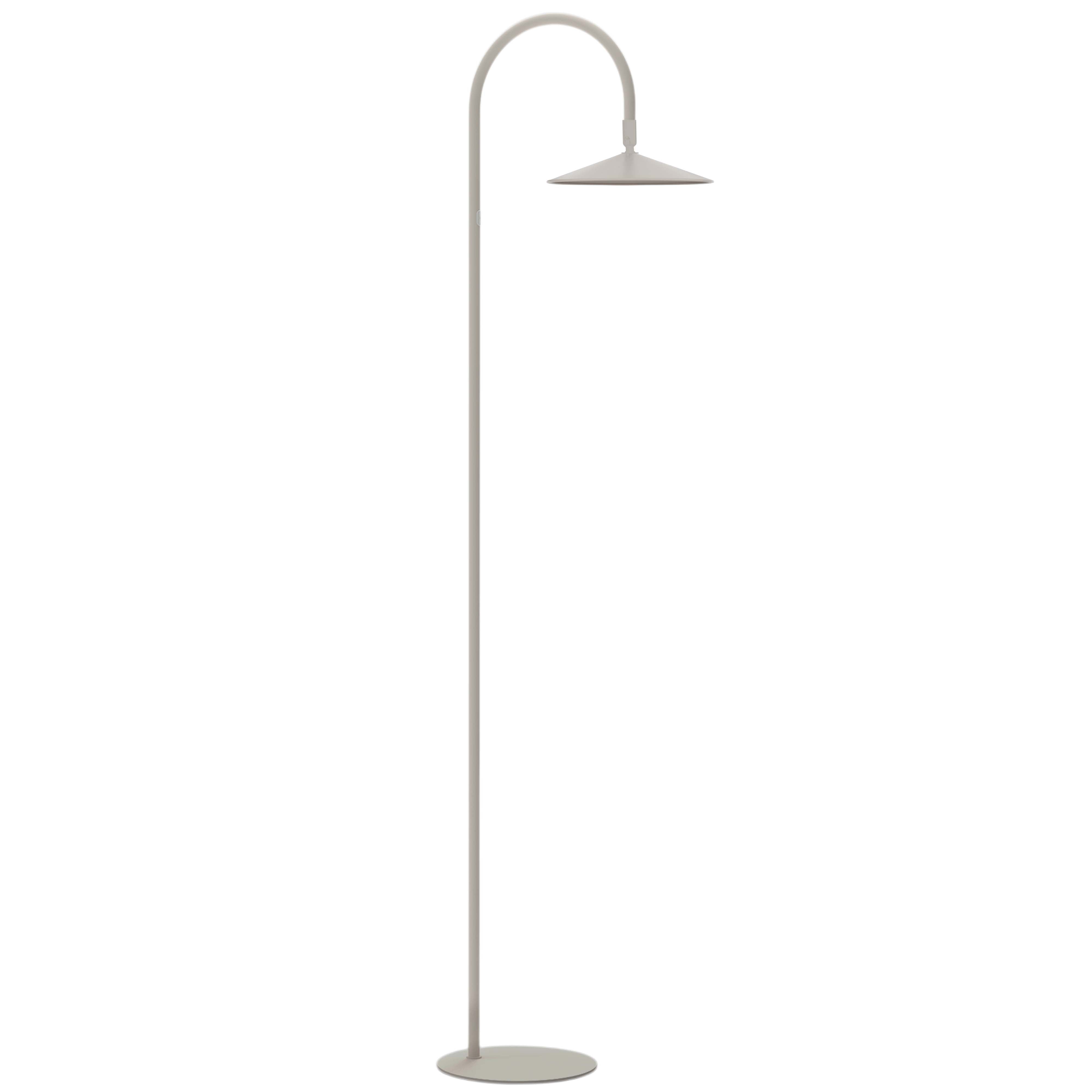 Lampe de plancher RAQUEL en lin mat Dainolite — vue supplémentaire