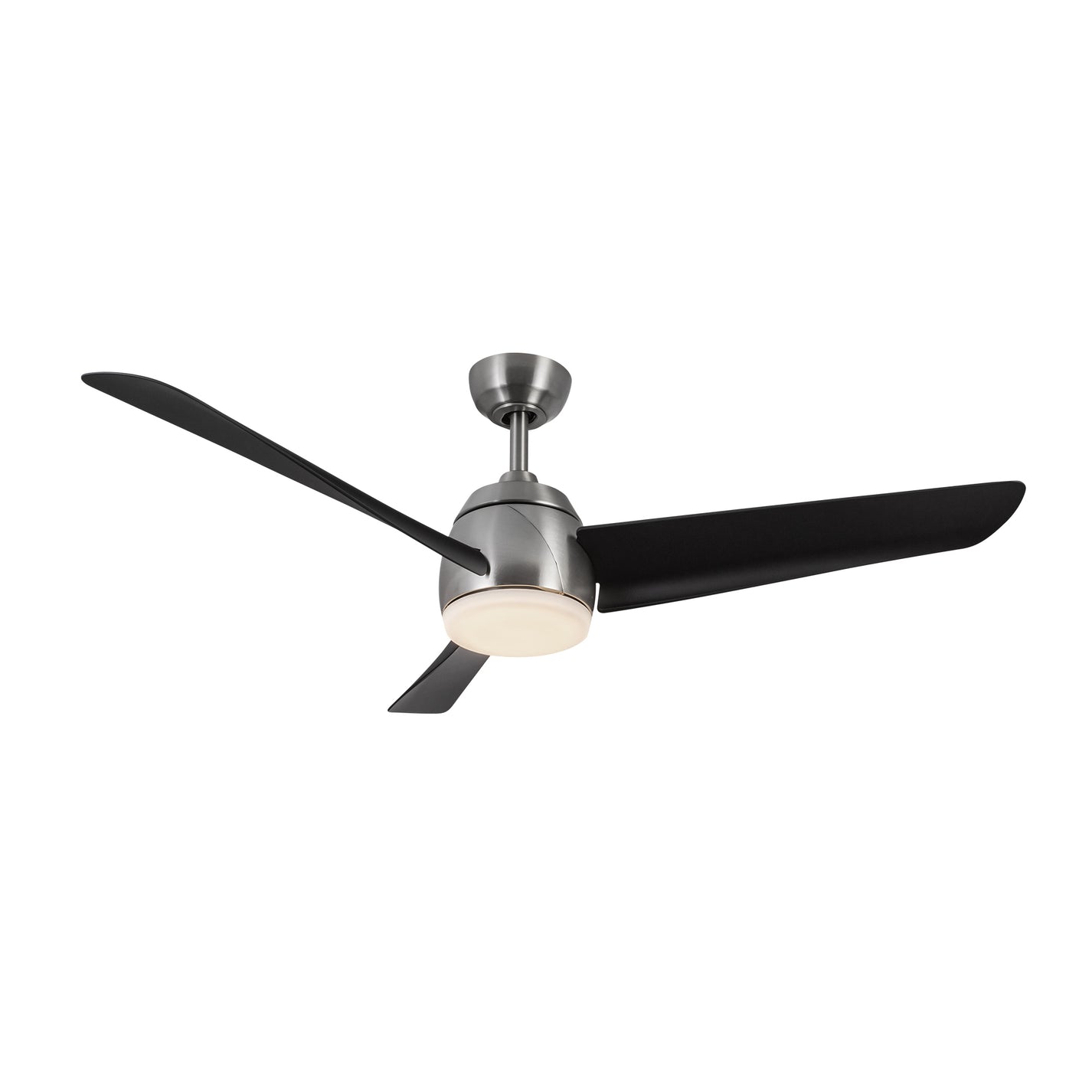 Ventilateur de plafond THALIA en nickel brossé et noir mat Kuzco — vue supplémentaire