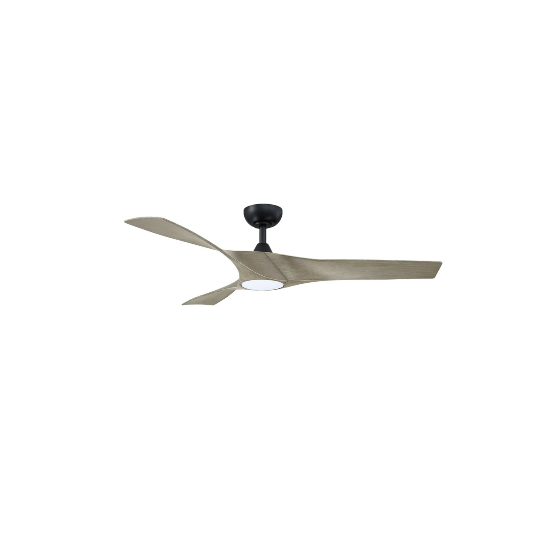Ventilateur de plafond GENAR en noir et chêne gris patiné Kendal — vue supplémentaire