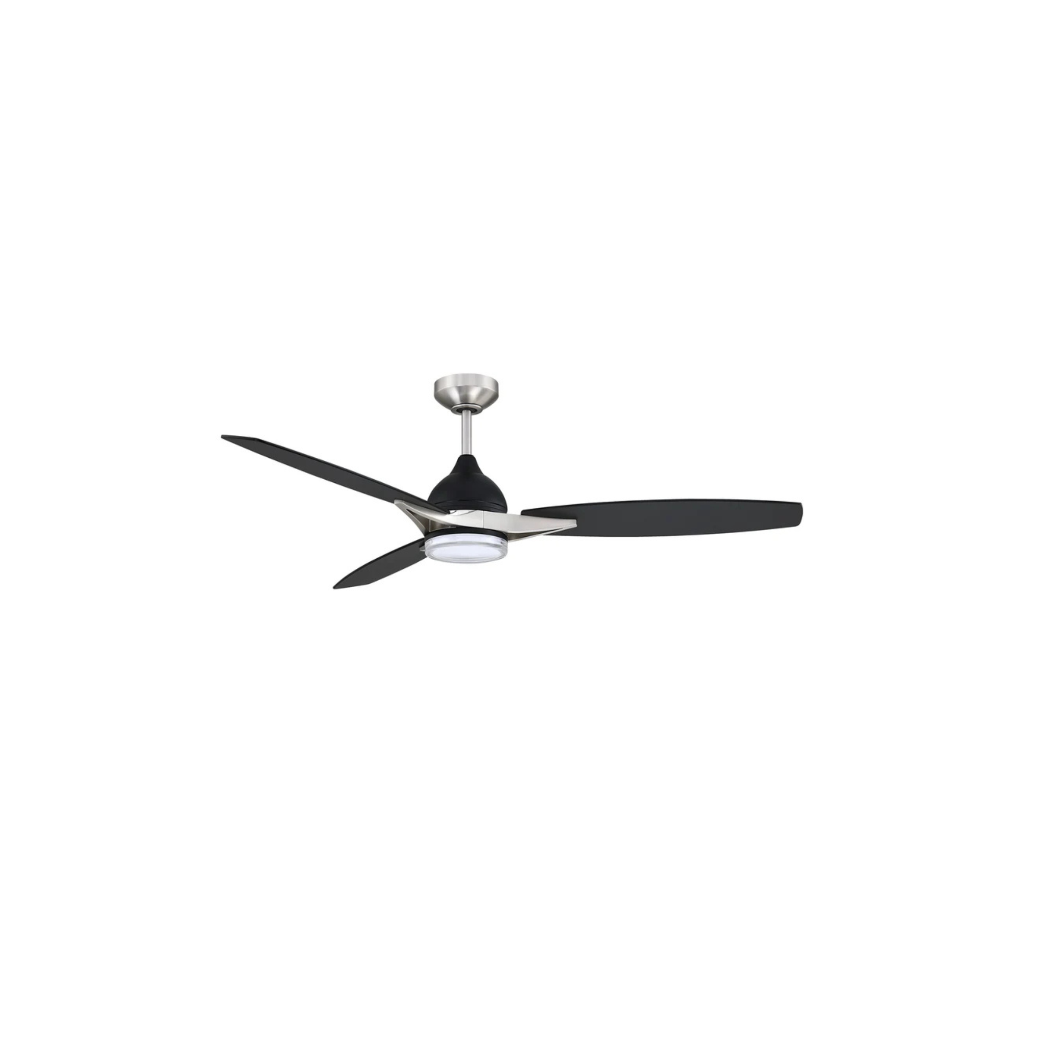 Ventilateur de plafond NOVUM en noir et nickel satiné Kendal — vue supplémentaire