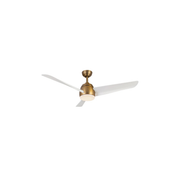 Ventilateur de plafond THALIA en or brossé et blanc mat Kuzco — vue supplémentaire