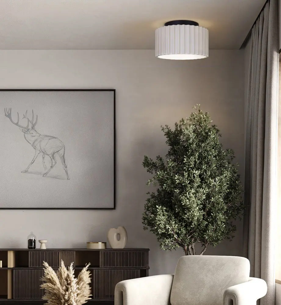 Plafonnier TAVI en pierre — LFM339A11SRB — Luminaire Expert