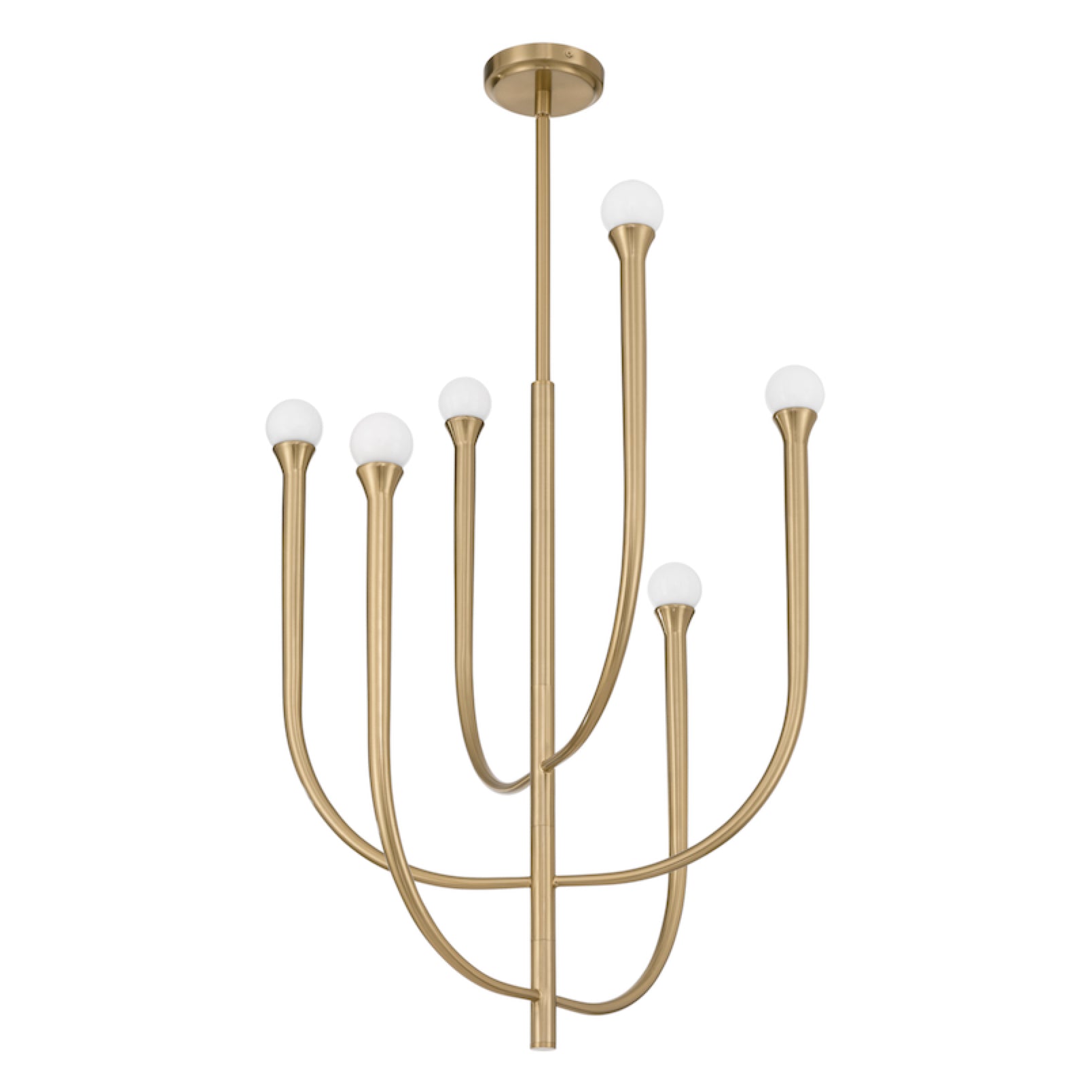Suspension DAHLIA en laiton — 207256A — Luminaire Expert