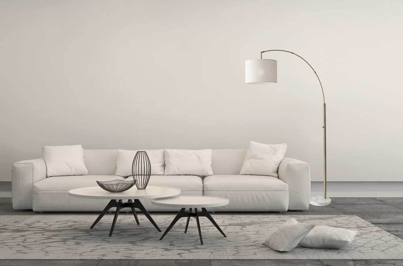 Lampe de plancher BOWERY en laiton antique — 4249-21 — Luminaire Expert