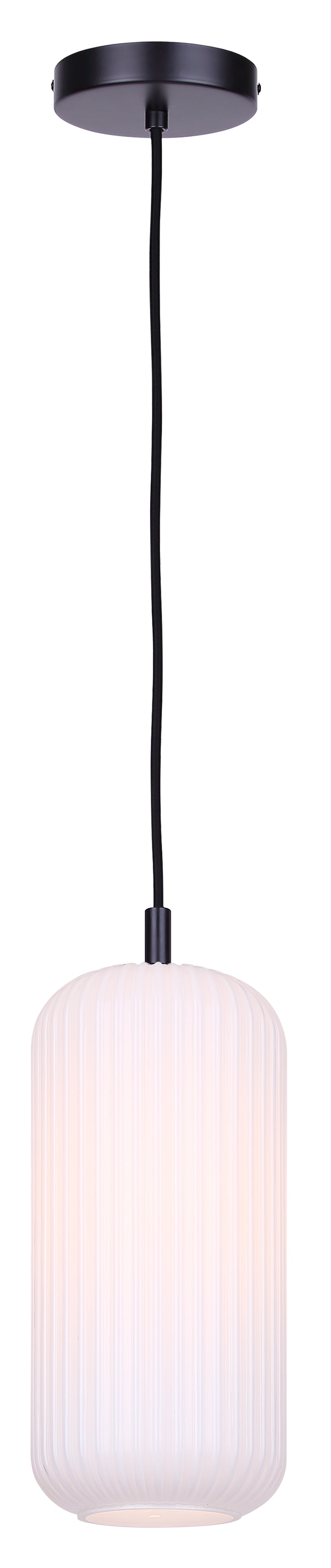 Suspension MALEK en noir mat — IPL1250A01BK-OR — Luminaire Expert