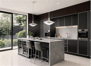 Suspension NOVELLA en nickel poli — 207394A — Luminaire Expert