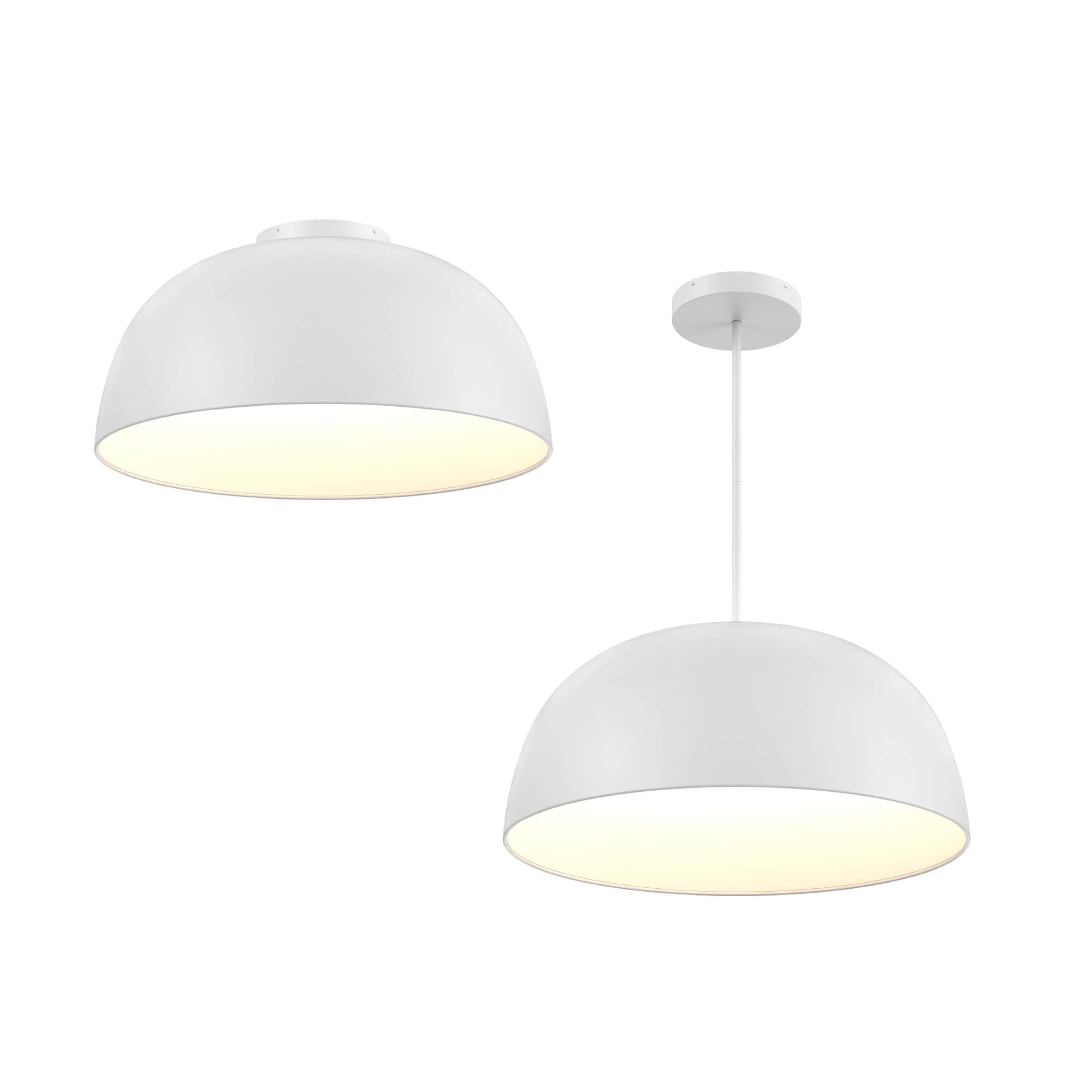 Suspension NAPA en blanc — NAPF30-CC-UNV-WH — Luminaire Expert